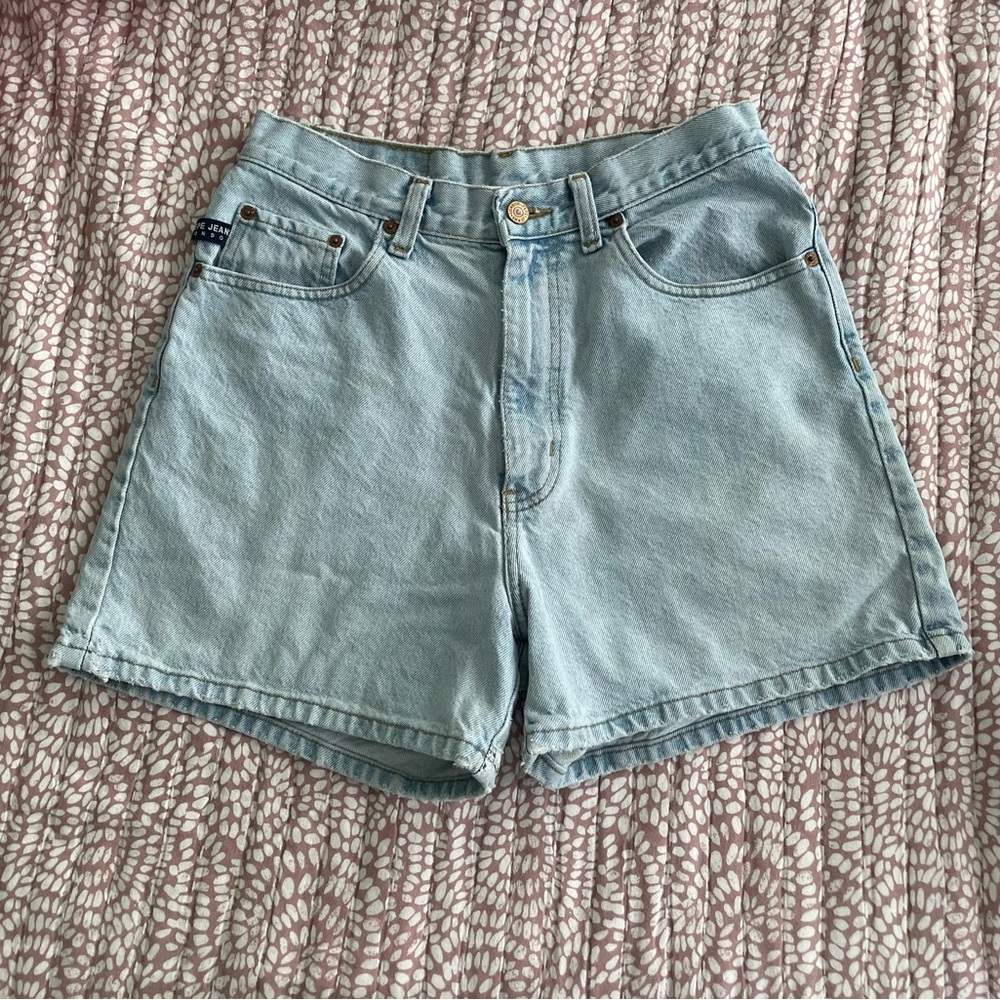 Vintage Light Blue Denim Women's Shorts